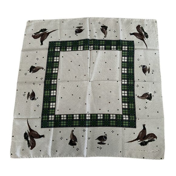 Cornelia James Silk Scarf Pheasants Birds Print Made in England Luxury Square - Picture 4 of 15